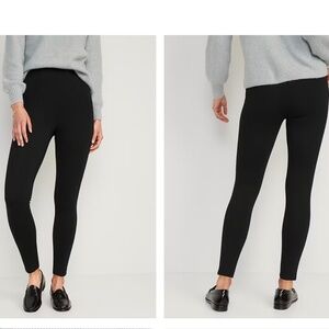 Black High Waisted Legging Pants Size Large